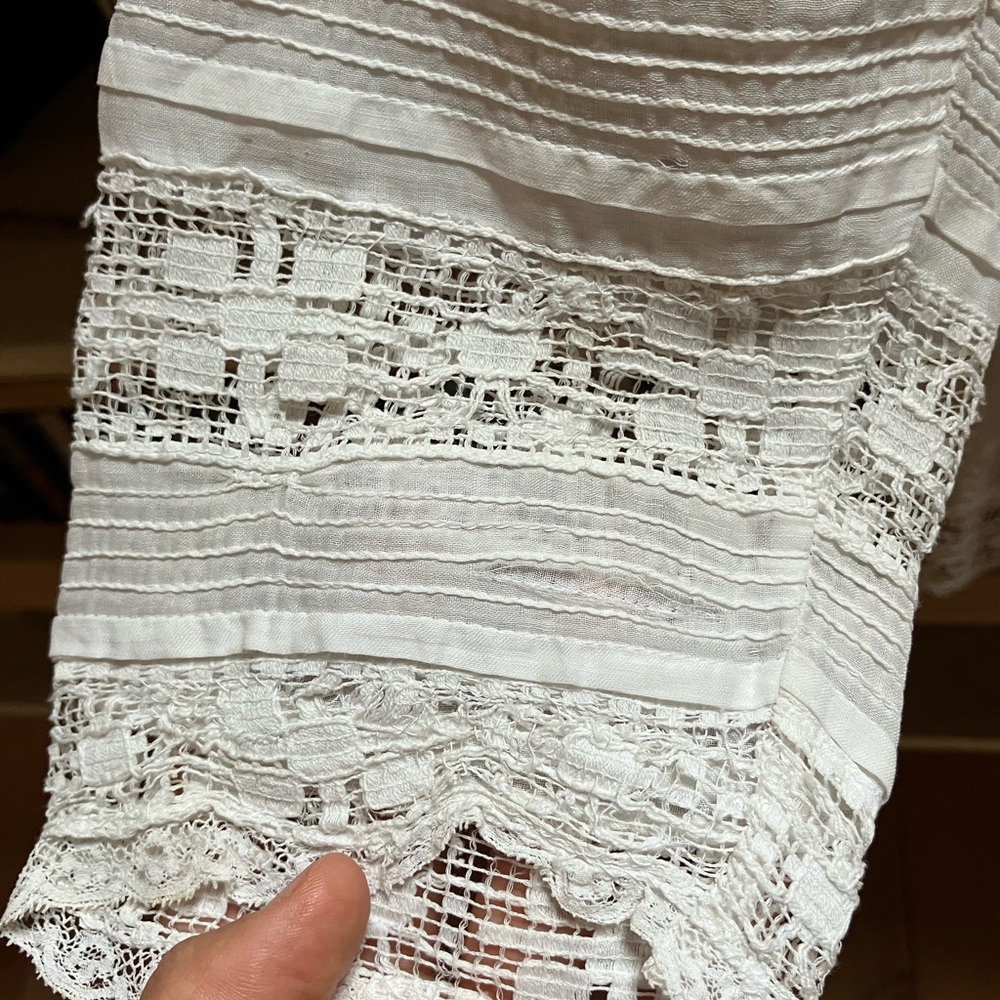 Vintage Cotton Lace Top - Picture 3 of 6